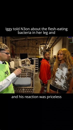 Iggy Azalea Told N3on She Had Flesh-Eating Bacteria In Her Leg😮 #n3on #n3onclips #iggyazalea #shorts