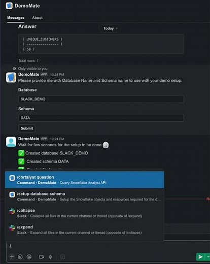 Using Snowflake Cortex Analyst with Slack