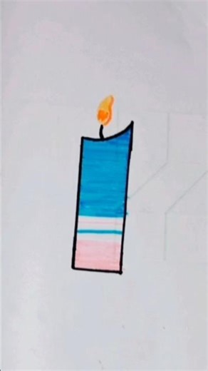 how to draw a candle ✨candle easy drawing candle