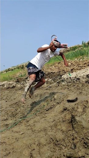 Jumping for catching big monster fish