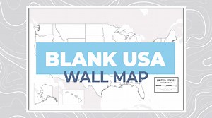 Watch Blank United States Laminated Map, 36" x 24" on Amazon Live