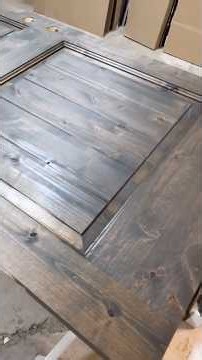 Staining beautiful wooden doors