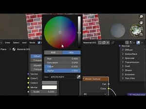 Blender brick texture node based shading