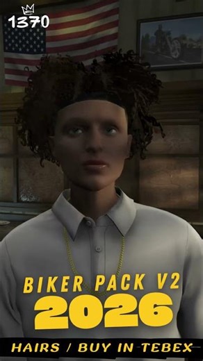 💈 BIKER HAIR PACK for FiveM | GTA RP Rebel Styles 🔥 #shorts #fivem #gtarp #gta5