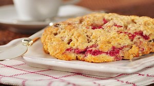 9.6K views · 110 reactions | Link to recipe: https://www.joyofbaking.com/RaspberryScones.html I like to experiment with different flavor combinations when making scones and this time I decided to combine dark chocolate with fresh raspberries to make these Raspberry Scones. To me, the tangy sweet flavor of raspberries seems to welcome the intensity of the dark chocolate. Let's get baking!! | Joyofbaking.com | Facebook