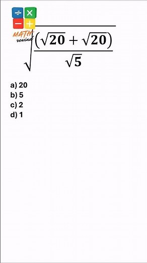 The Square Root Inside a Square Root Problem 😲