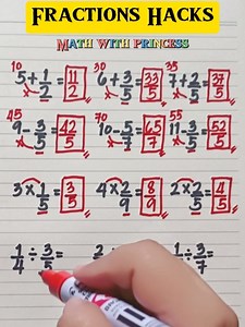 1.1M views · 10K reactions | Adding, Subtracting, Multiplying and Dividing Fractions #math #mathwithprincess #mathematics #mathviral #mathlessons #mathreview #mathtricks | Math with Princess | Facebook