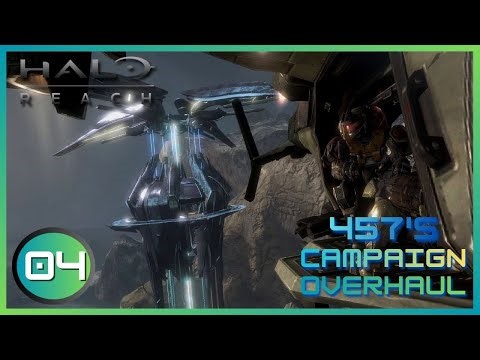 Halo MCC Mission 4 (Halo Reach 457's campaign overhaul V2 Mod) (60 Fps) (No-Commentary)