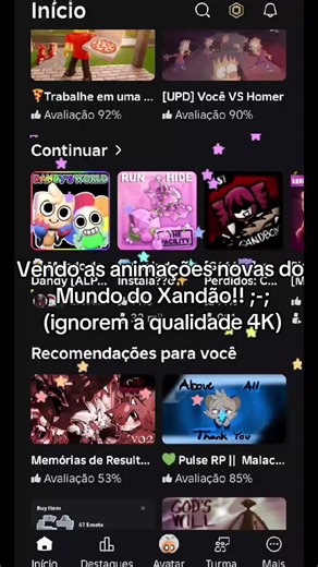 EU AMEI O GOOB AAGAHWJKWOOWSHDDN #roblox #sousurtado #potaxies🥑👄🥑 #dandysworld #update