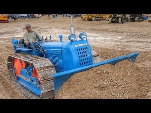 Vintage Fordson County Bulldozer Working