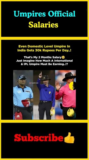 Umpires Official Salaries | #factsmaavalite #youtubeshorts #sports #shortvideo #cricket