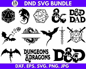 Dnd Svg Png Bundle, Dnd Dxf, Dnd Silhouette,svg Files for Cricut, Vector Files, Svg Files, Instant Download, Commercial Use, Dnd Png Bundle - Etsy
