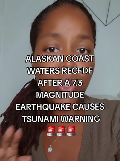 ALASKAN COAST WATERS RECEDE AFTER A 7.3 MAGNITUDE EARTHQUAKE CAUSES TSUNAMI WARNING🚨🚨🚨 #foryou #trending #fyp #viral #foryoupage