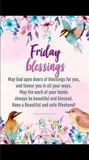 Happy Friday Blessings 🌞❤️ Morning Motivation & Positivity #fridayvibe