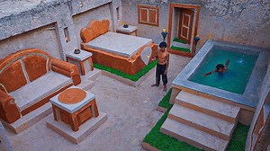 16K views · 465 reactions | 90 days Building a private pool in Underground Luxury House | Primitive Unique Tool | Facebook