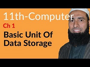 ICS Computer part 1, Ch 1 - Basic Unit of Data Storage -11th Class Computer