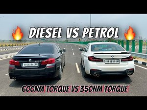 BMW 530d VS BMW 530i : DRAG RACE 🔥