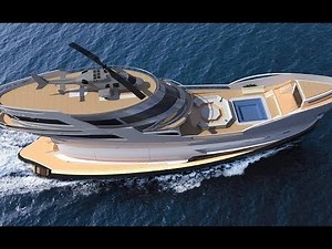 Luxury 200ft super yacht with its own helipad .. Caronte