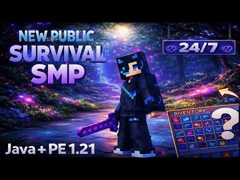 🔥 Best Public Survival SMP - 24/7⏰ – For Java & PE Players🎮 | #minecraft #publicsmp