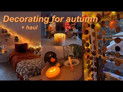 Fall room makeover 🍂☕️ cozy fall decor, diys, decorating + haul