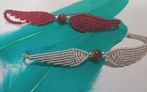 Angel Wings _ Macrame Bracelet Tutorial _ Harry Potter Snitch