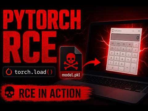 torch.load() Opens Calculator — Pickle RCE PoC Demo