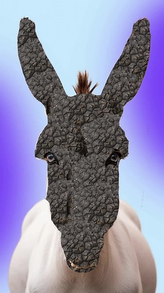 ASMR Cute Donkey Care #asmr #animation #short #satisfying