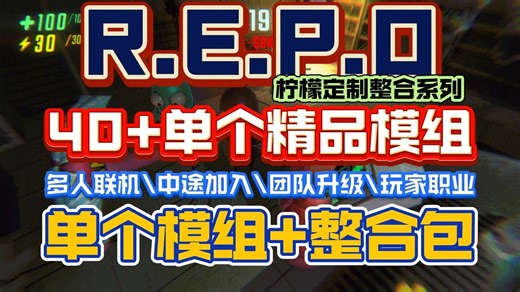 40+精品单个mod分享下载\多人联机\中途加入\团队升级\玩家职业\随时复活【REPO】多人联机专用mod整合包体力优化\共享医疗\等诸多实用mod白安装教程