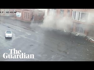 Azerbaijan: footage shows shelling in city of Ganja