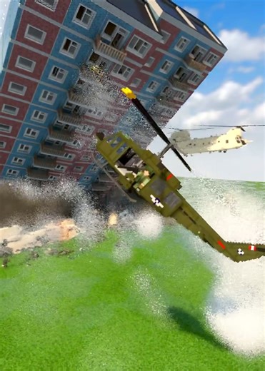 Helicopter Battle in Minecraft Gameplay