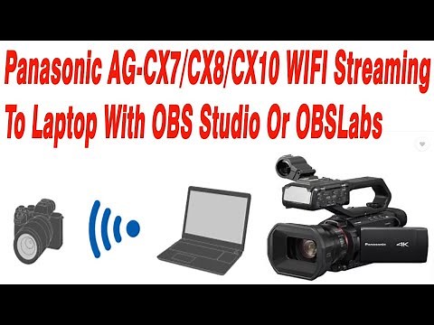 How do I connect my camcorder to OBS? How do I connect my Panasonic camera to my computer via WIFI?