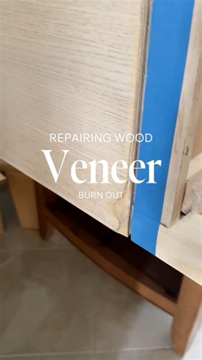 1.4K views · 13 reactions | Over sanded your veneer? Here is the easiest way to cover up your burnout. #Veneer #VeneerRepair #furnituredesign #upcycledfurniture | Better Together Restorations | Facebook