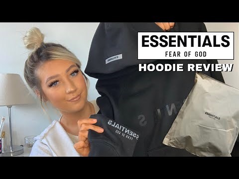 FEAR OF GOD ESSENTIALS HOODIES REVIEW! | IS IT WORTH THE HYPE?? *UNBOXING, SIZING* 2021 | LUCY READ