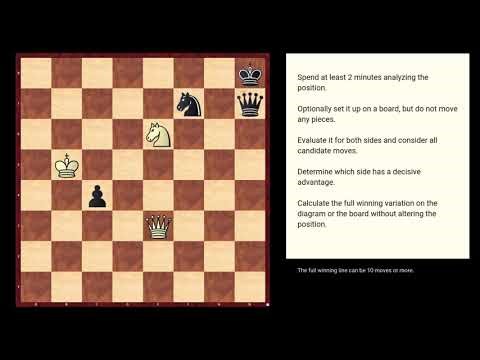 Deep Calculation Chess Puzzles #40