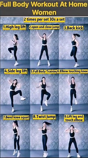 full body workout at home women 🍁🍁