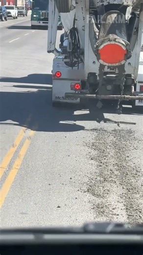 now that's cementing your legacy 🤣 #concrete #trucks #construction #fail #shorts