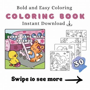 Vacation Coloring Pages | Sunny Days With Friends Coloring Book | Printable PDF - Etsy Australia