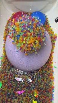 Giant Orbeez Balloon Popping ASMR 😱 Satisfying Water Balloons with Colorful Orbeez Beads! #trending