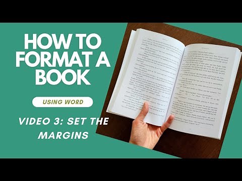 How To FORMAT A BOOK in Word • Video 3: Set the Margins