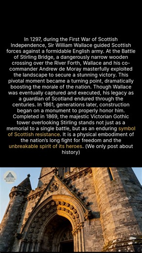 A Victorian tower honoring a medieval hero, the Wallace Monument is a lasting symbol of Scottish freedom. #history #medieval #heritage | Historical Marvels