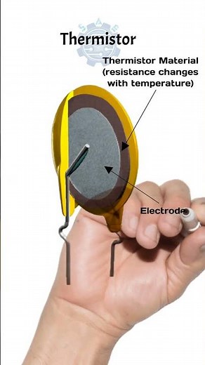 Inside a Thermistor #resistor #thermistor #electronics #temperature #sensor