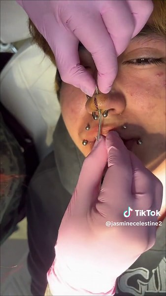 no hate please 🥰🦏 . . rhino piercings are super rare, hope you enjoy this one . . #rhinopiercing