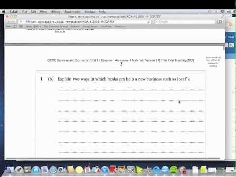 GCSE Business Studies Unit 1 Revision - A Closer Look
