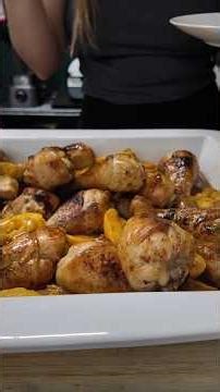 Peach chicken! 🍑. #peaches #peachchicken #recipe #cookwithme #peachrecipe