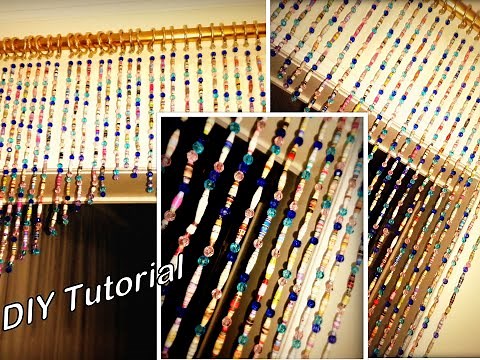 Paper Beads Curtain DIY|Step by Step|Paper Craft Tutorial|How To Make Curtain with Paper|Art & Craft