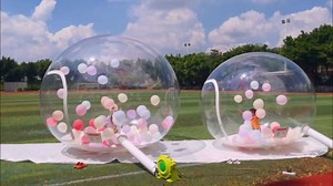 Inflatable Bubble House, 3M Eco Home Bubble Tent House Camping Cabin Air Blower, Transparent Dome with Blower for Advertising Event