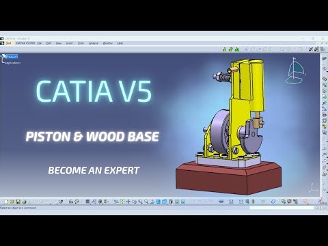 How to design the Piston & the Wood Base ? | Vertical Oscillating Steam Engine | CAD Design