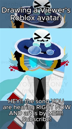 Drawing ⁨‪@Gabriel_the_pro‬ 's roblox avatar!!! #viral #art #artist #music #gamtng #watch #fypシ