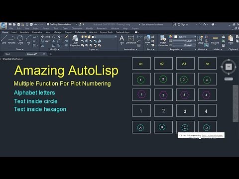 Auto Numbering and Alphabet with AutoLisp.