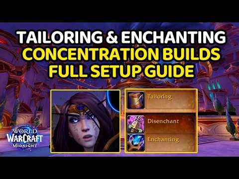 Enchanting and Tailoring Concentration Alt Army Build - Midnight FULL SETUP GUIDE